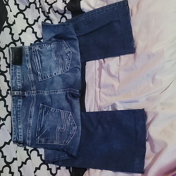 Mens Silver Jeans - Picture 2 of 4